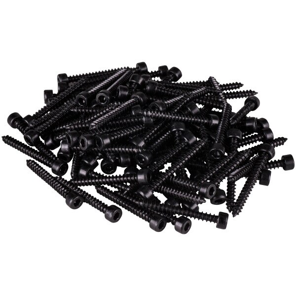 Main product image for M4 x 35mm Cap Head Wood Screws Black 100 Pcs. 081-308